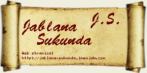 Jablana Šukunda vizit kartica